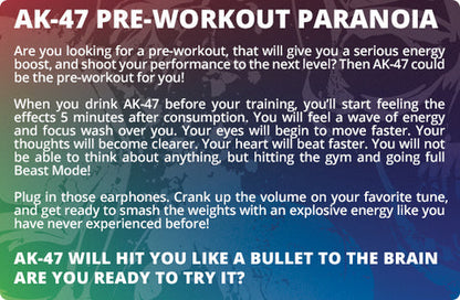 AK47 Labs - Paranoia - Pre Work Out