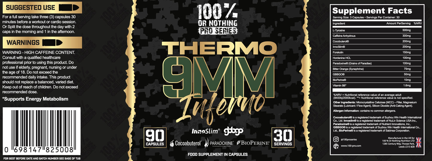 100% Or Nothing Thermo 9mm Inferno
